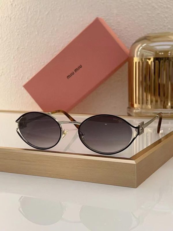 round metal frame sunglasses with chain uv400 protection luxury fashion