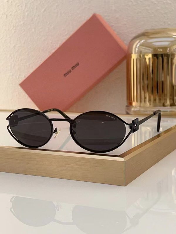 round metal frame sunglasses with chain uv400 protection luxury fashion