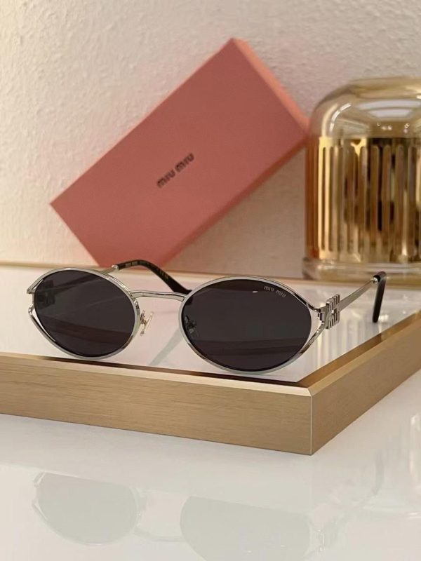round metal frame sunglasses with chain uv400 protection luxury fashion